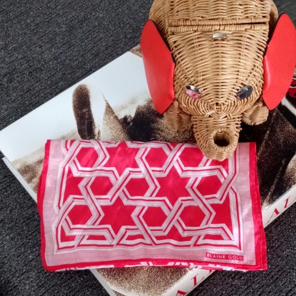 ❤VTG Elaine Gold❤ - Silk Scarf